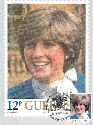 7490 Carte postala maxima Guernsey 1981 foto