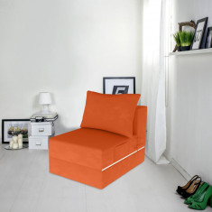Fotoliu extensibil Urban Living, 70x80x70 cm, Orange