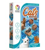 Smart Games , Cats and Boxes, joc de logica cu 60 de provocari, 7+ ani