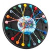 Puzzle cu Snururi, Dezleaga Nodurile Colorate, Antistres pentru Toata Familia, 24 x 24 cm
