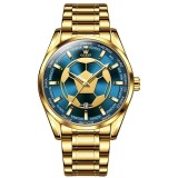 Ceas barbatesc de mana Olevs Quartz Sport Casual Indici Luminosi Auriu Albastru