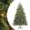 vidaXL Pom de Crăciun Artificial cu Ramuri Articulare și Conuri 240 cm 3395114