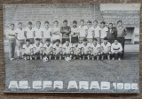 Fotografie originala cu echipa de fotbal AS CFR Arad 1986, Romania 1900 - 1950, Portrete