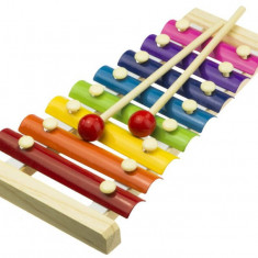 Xilofon pentru copii, Onore, multicolor, ABS si lemn, 23 x 12 cm