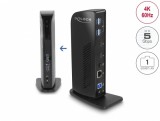 Docking station Dual DisplayPort 4K / USB 3.2 / LAN / Audio (Displaylink), Delock 87728