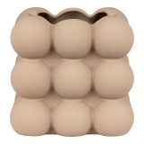Cumpara ieftin Ghiveci de flori, ceramică, maro, 13,5x13,5x13 cm