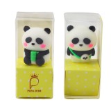 Ascutitoare creioane panda, plastic, 4 x 3 cm, Lean 21543