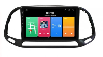 Navigatie Auto Multimedia cu GPS Fiat Doblo (2015 - 2020), Android, Display 9 inch, 2GB RAM +32 GB ROM, Internet, 4G, Aplicatii, Waze, Wi-Fi, USB, Blu foto