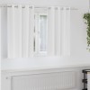 Perdele cu perdele 2 pcs Alb pur 140 x 140 cm Poliester