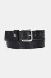 HUGO curea de piele culoarea negru, 50548410