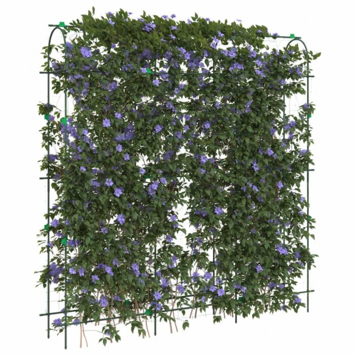 vidaXL Spaliere de grădină plante cățărătoare 2 buc. oțel, cu cadru U