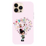 Husa compatibila cu Apple iPhone 15 Pro Max, Viceversa, model Von sweet Ralph break the internet , Silicon, TPU, Transparent, Carcasa