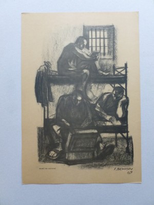 Seara de lectura - semnat Ilie Schon &amp;#039;69 foto