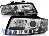 Set de faruri de tuning cu lumini LED potrivit pentru Audi A4 B6 10.2000-10.2004 sedan/combina, stanga si dreapta Performance AutoTuning