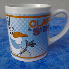 Frozen Olaf & Sven, cana ceramica copii, 200 ml