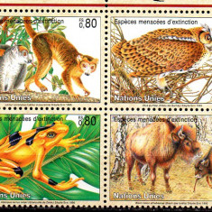 NATIUNILE UNITE ONU - Geneva 1995, Fauna, serie neuzata, MNH