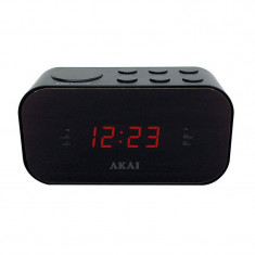 Ceas cu radio Akai ACR-3088 Functie Sleep Snooze Alarma Duala Black foto