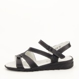 Cumpara ieftin Sandale negre din piele naturala Suzana M5
