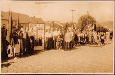 HST M182 Poză manifestație comunistă Reșița perioada stalinistă ante 1953 foto