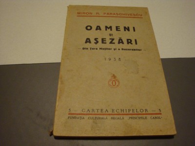 Miron R. Paraschivescu-Oameni si asezari-1938-din Tara Motilor si Basarabilor foto