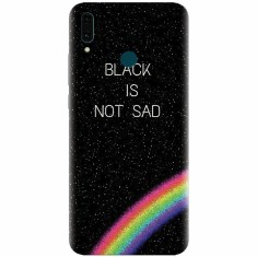Husa silicon pentru Huawei Y9 2019, Black Is Not Sad