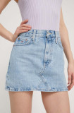 Tommy Jeans fustă din denim mini, creion DW0DW17674