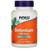 Selenium, Now Foods, Supliment Alimentar, Mineral Esential, Antioxidant, 200 mcg, 180 cp