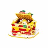 Set de constructie, 250 piese, Garfield si lasagne - Sluban