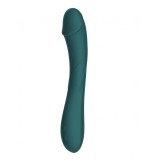 Vibrator Punctul G Thunder, 10 Moduri Vibratii, Silicon, USB, Verde, 21.8 cm, Mokko Toys, Velvet Obsession