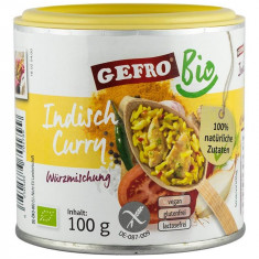 Amestec de Condimente Fara Gluten Bio Curry Indian 100gr Gefro