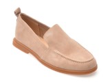 Mocasini GRYXX nude, 1197G19, din piele intoarsa