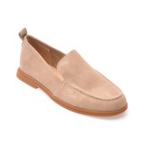 Mocasini GRYXX nude, 1197G19, din piele intoarsa