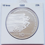 348 Bulgaria 10 Leva 1988 Summer Olympics, Seoul km 185 UNC argint, Europa