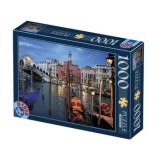 Cumpara ieftin Puzzle adulti D-Toys Peisaje de noapte - Venetia, 1000 piese