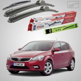 Cumpara ieftin Ștergătoare Kia Ceed I ED Facelift 2009-2012 | Set Față și Spate Flat &ndash; TeamCar&reg;