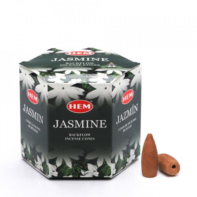 Conuri parfumate HEM Jasmine, backflow , fum greu foto