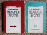 L. KALUSTIAN - SIMPLE NOTE - 2 VOLUMUL CU DEDICATIE SI AUTOGRAF AMBELE VOLUME