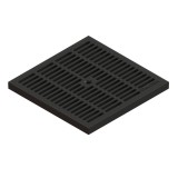 Gratar pentru camin Vodaland, PP, negru, A15, 300 x 300 mm