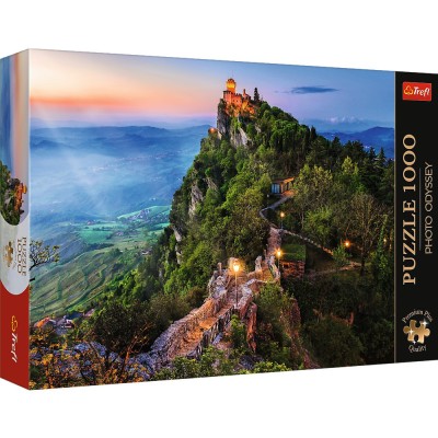 PUZZLE TREFL 1000 PREMIUM PLUS PHOTO ODYSSEY TURNUL CESTA SAN MARINO SuperHeroes ToysZone foto