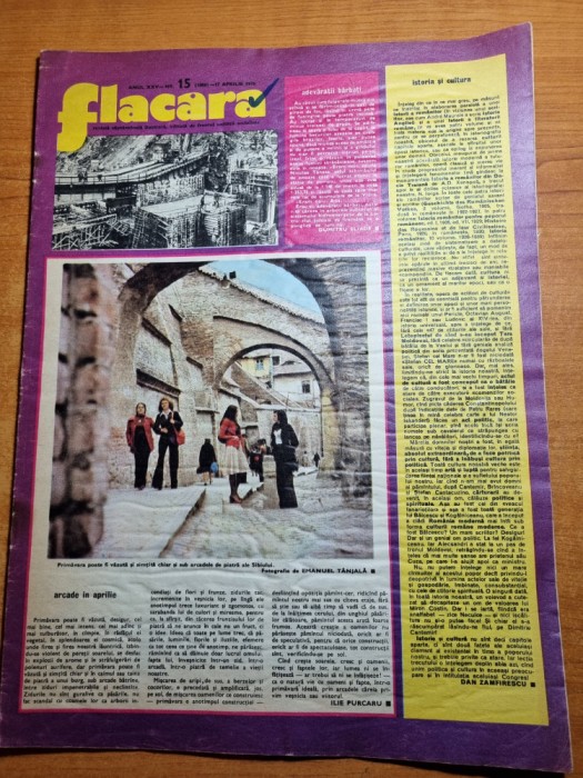 flacara 17 aprilie 1976-articol si foto despre orasul sibiu