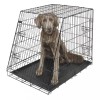 Cusca Caini Kerbl 107x74x85 cm, Pliabila, Negru, 2 Usi, Baza Plastic Detasabila