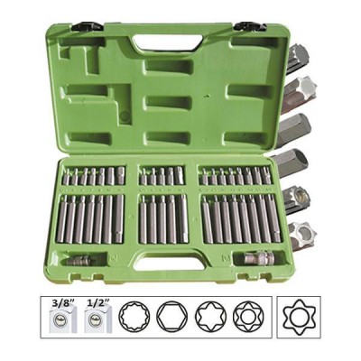Trusa Speciala Cu 40 Capete De Surubelnita Pentru Suruburi Torx Jbm 433773 50985 foto