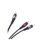Cablu adaptor RCA mama la 2x RCA tata 0.25m, Cabletech
