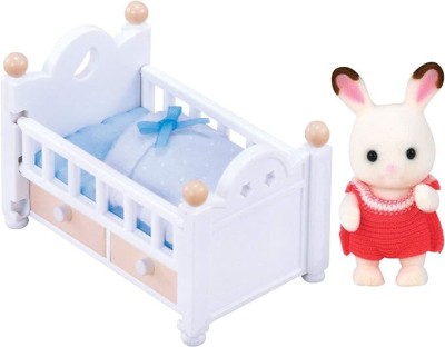 Sylvanian Families-Set Patut Bebe Iepuras Chocolate foto