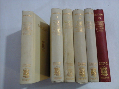 MOLIERE OEUVRES COMPLETES EN SIX VOLUMES - edition Lutetia / Nelson foto