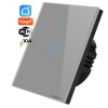 Intrerupator inteligent cu touch, Wifi, 1 canal, 10A, Gri