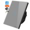 Intrerupator inteligent cu touch, Wifi, 1 canal, 10A, Gri