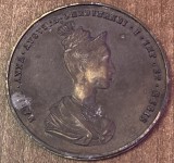 CB 2 18 - Medalie tematica istorie - Maria Anna Augusta Ferdinandi - Incoronare Praga 1836