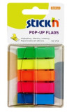 Film Index Autoadeziv 45 X 12mm, 5 X 40file/set, Cu Dispenser, Stick&quot;n Pop-up - 5 Culori Neon