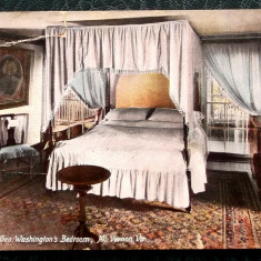 CARTE POSTALA CP SUA Washington`s Bedroom Mt Vernon anii 1904 /10 necirculata **